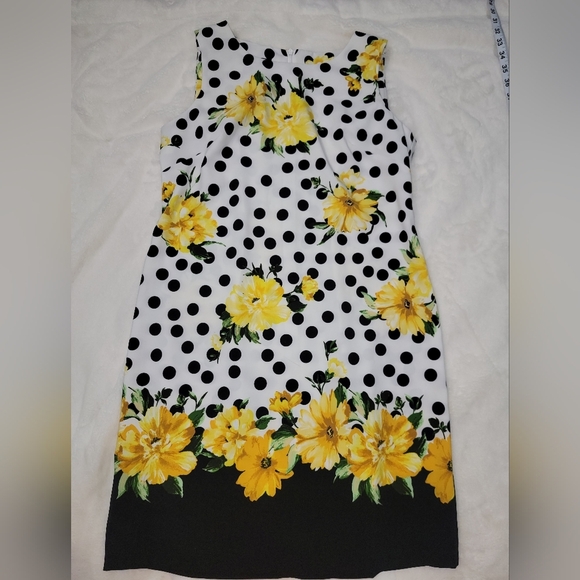 Alyx Yellow and Black Sleeveless Sundress for Weddings - Picture 1 of 8